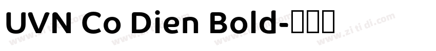 UVN Co Dien Bold字体转换